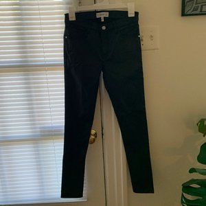 Mango coated high rise skinny jeans